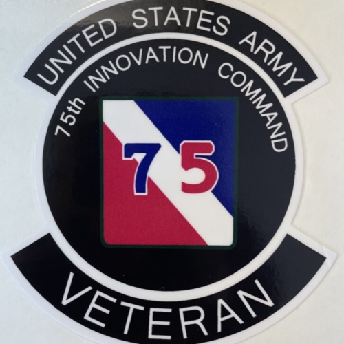 US Army 75th Innovation Command Veteran Sticker