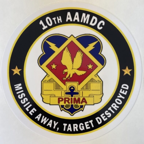 US Army 10th AAMDC “Missile Away, Target Destroyed” Sticker