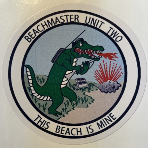 USN BMU-2 Beachmaster Unit Two “This Beach Is Mine” Sticker