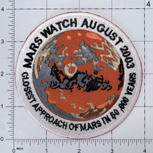 Mars Watch Aug 2003 Closest Approach of Mars Patch