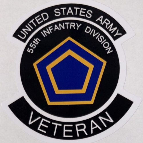 US Army 55th Infantry Division Veteran Sticker