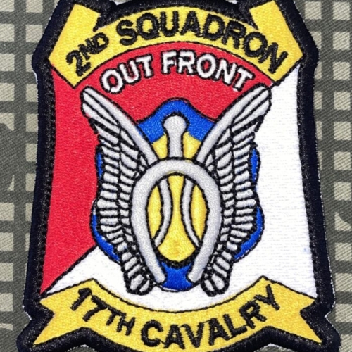 US Army 17th Cavalry 2nd Squadron Out Front Patch