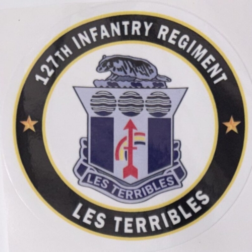 US Army 127th Infantry Regiment “Les Terribles” Sticker