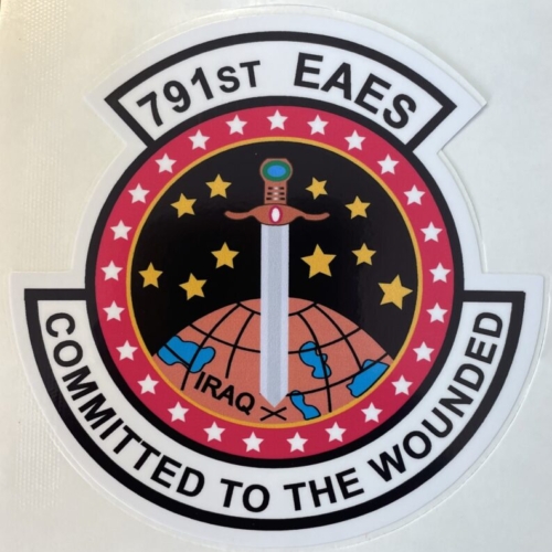 USAF 791st EAES Committed to The Wounded Sticker
