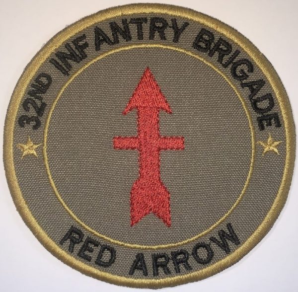 32nd infantry brigade red arrow patch decal patch co