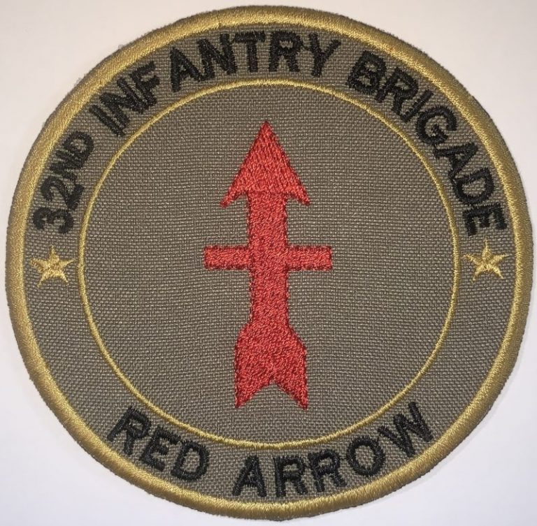 Us army ocp 32nd infantry brigade red arrow patch decal patch co