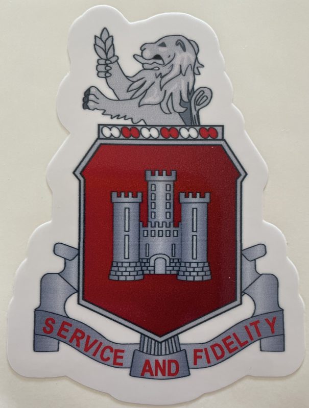 Us Army 113th Engineer Battalion Service And Fidelity Sticker Decal