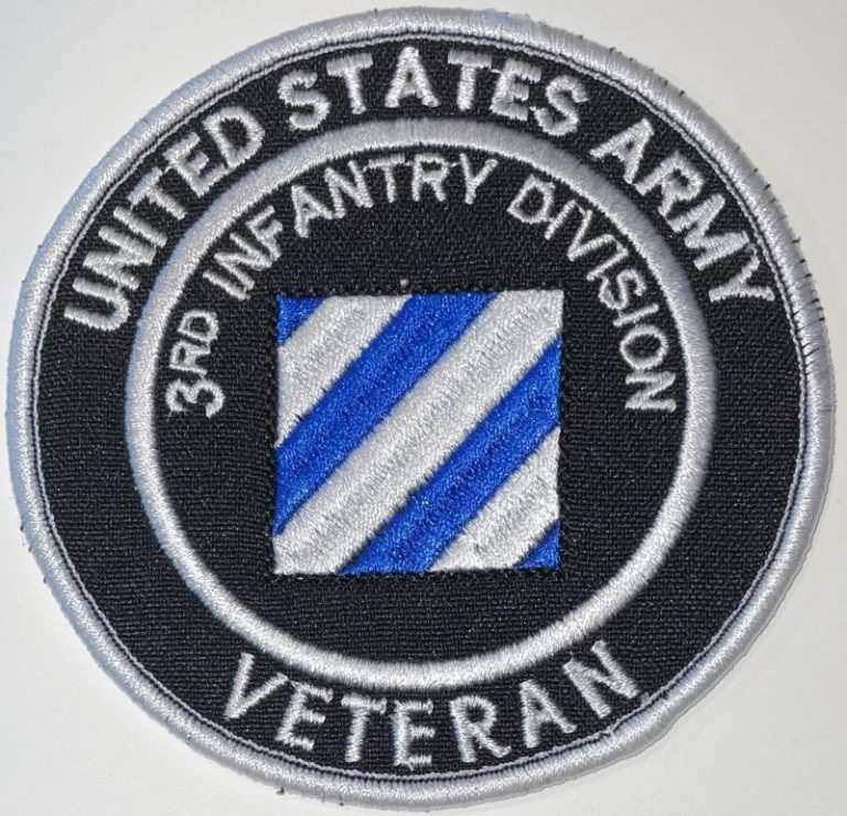 US Army 3rd Infantry Division Veteran Patch - Decal Patch - Co