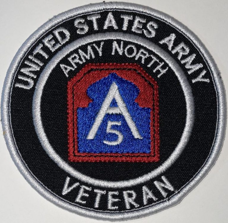 US Army North 5th Army Veteran Patch - Decal Patch - Co