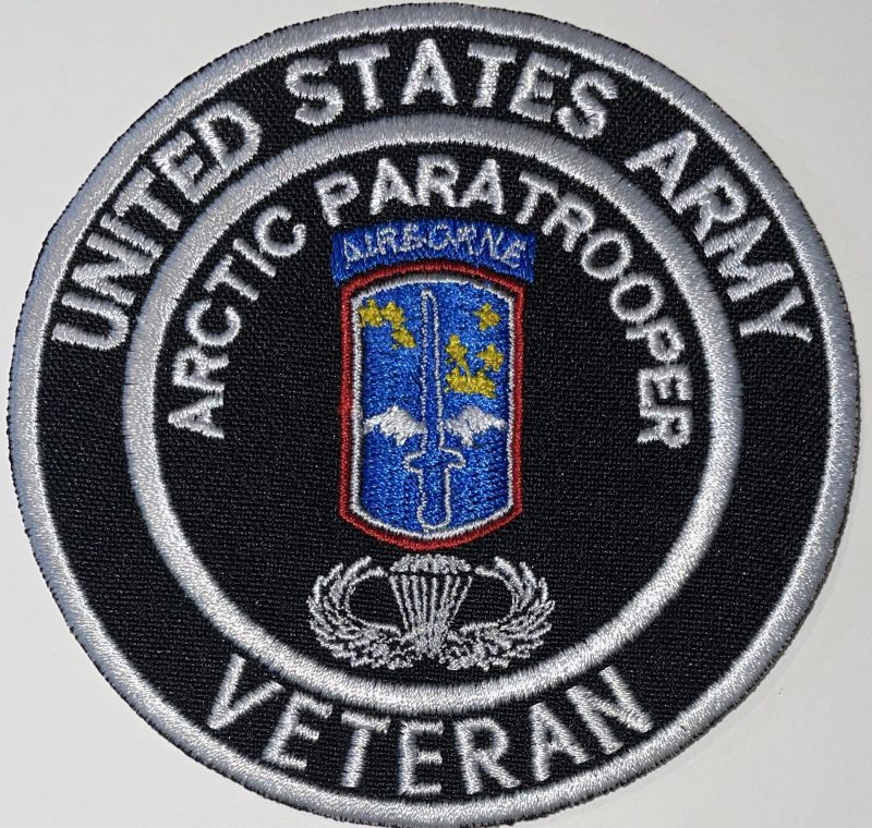 US Army 172nd Airborne Arctic Paratrooper Veteran Patch Decal Patch Co