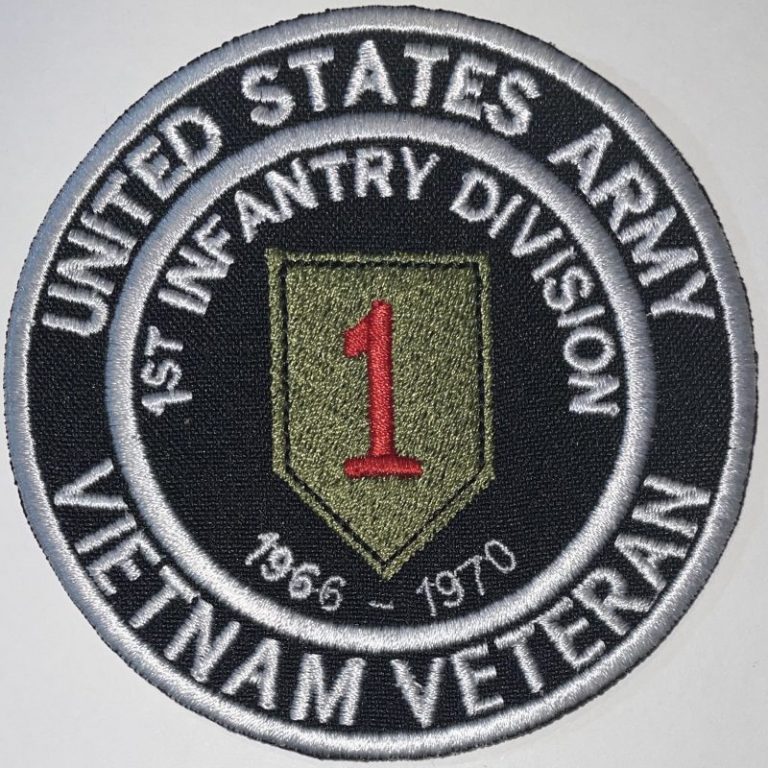 US Army 1st Infantry Division 1966 1970 Vietnam Veteran Patch Decal 