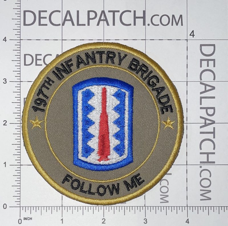BDU SUBDUED 197TH INFANTRY BRIGADE PATCH 