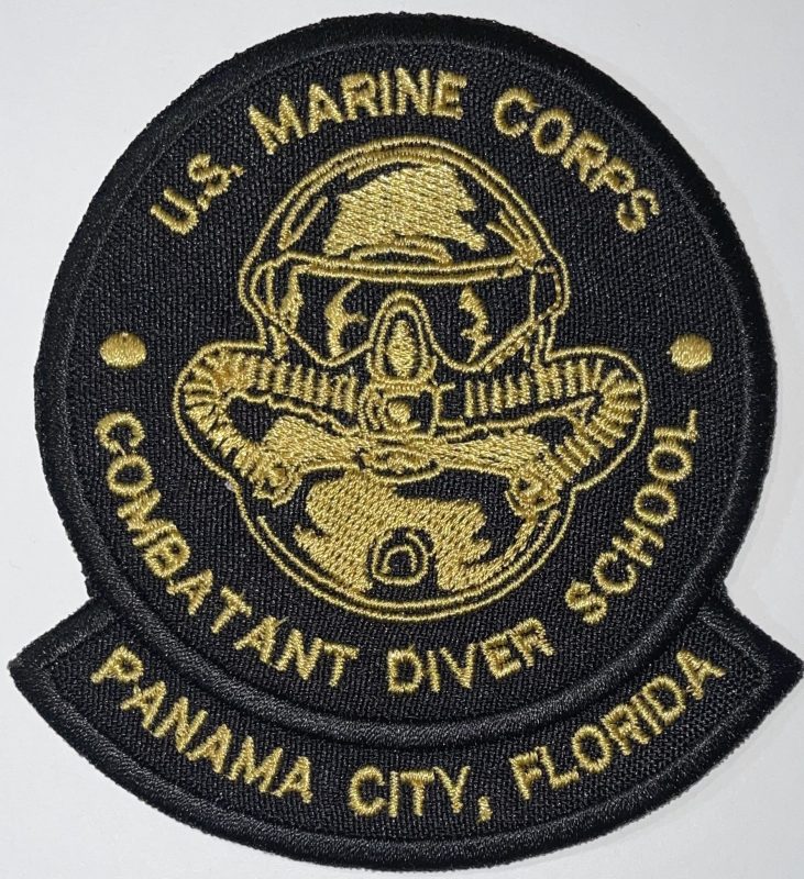 USMC Combatant Diver School Panama City Florida Patch Decal Patch Co USMC Combatant Diver School Panama City Florida Patch Decal Patch Co