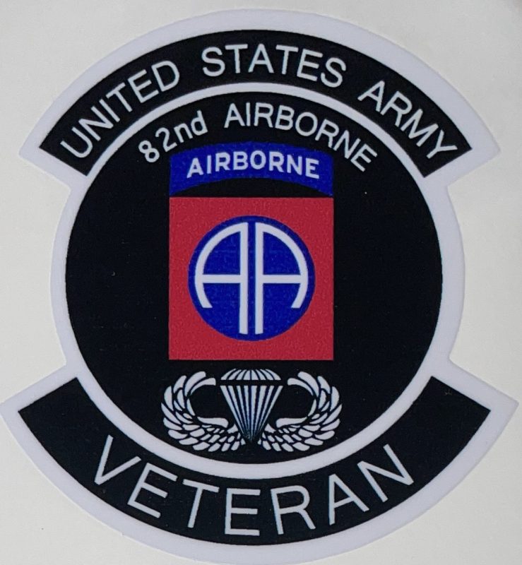 Us Army 82nd Airborne Division Veteran Sticker Decal Patch Co