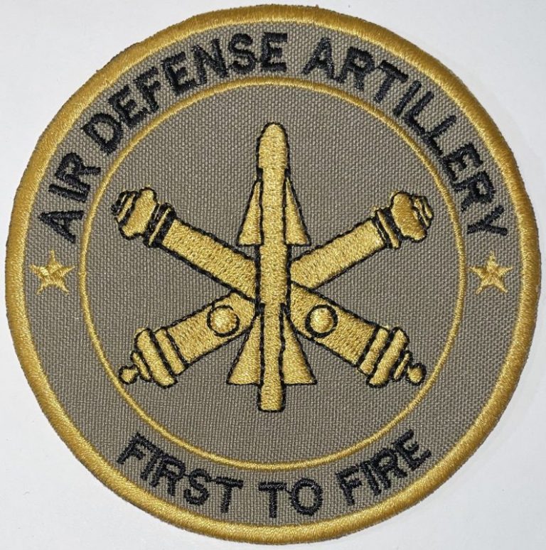 U.S. Army Air Defense Artillery Patch - Iron-On Or Sew-On (3 Inch), Militaria Collectible