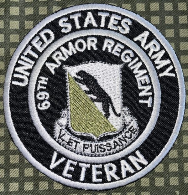US Army 69th Armor Regiment Veteran Patch - Decal Patch - Co