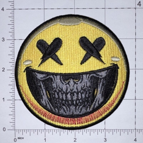 Skull Smiley Face Patch