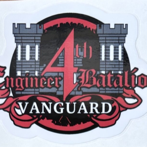 US Army 4th Engineer Battalion “Vanguard” Sticker
