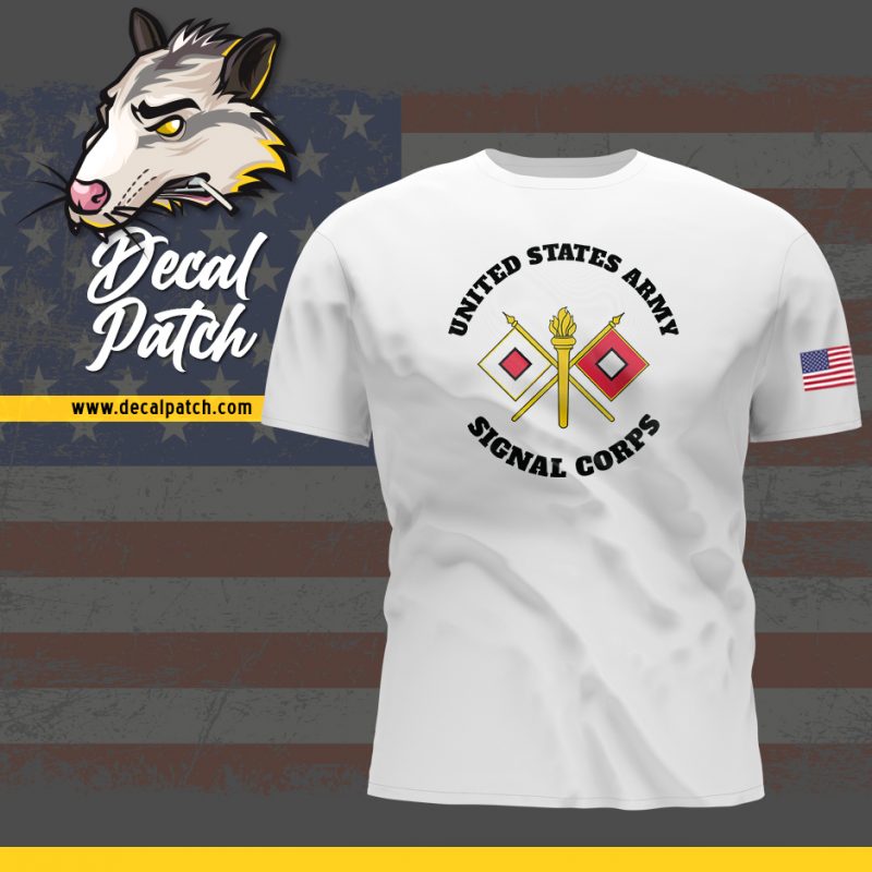 US Army Signal Corps Short Sleeve White 