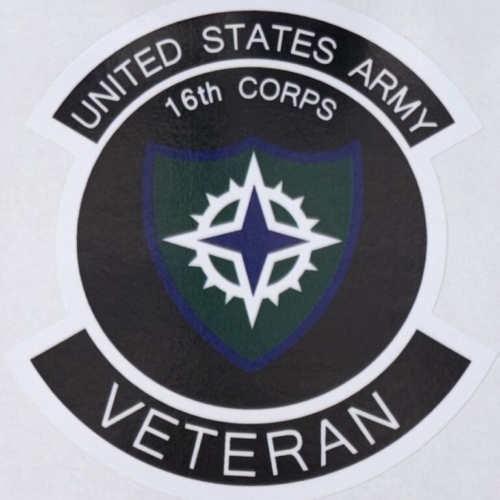 US Army 16th Corps Veteran Sticker