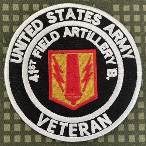 US Army 41st Field Artillery Brigade Veteran Patch