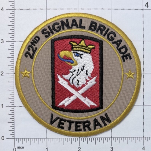 US Army 22nd Signal Brigade “Veteran” Patch