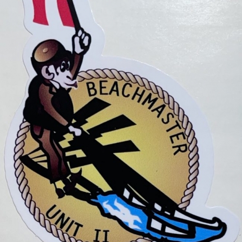USN BMU-2 Beachmaster Unit II Sticker