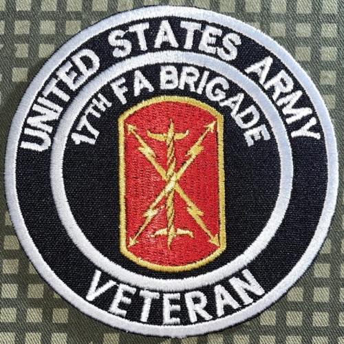 US Army 17th FA Field Artillery Brigade Veteran Patch