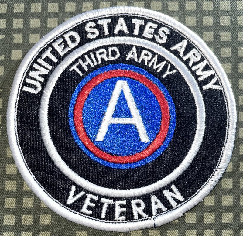 US Army Third Army Veteran Patch - Decal Patch - Co