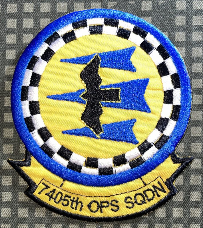 USAF 7405th Operations Squadron Patch - Decal Patch - Co