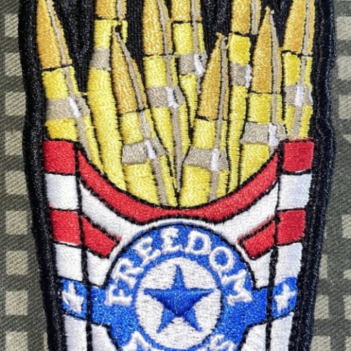 Freedom Fries Funny Patch