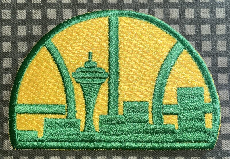 Seattle Supersonics Team Patch Decal Patch Co