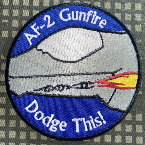 USAF AF-2 Gunfire “Dodge This!” Patch