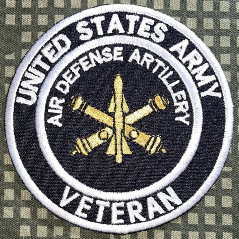 US Army Air Defense Artillery Veteran Patch - Decal Patch - Co