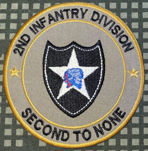 US Army 2nd Infantry Division "Second To None" Patch - Decal Patch - Co