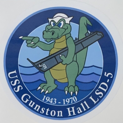 USN USS Gunston Hall LSD-5 1943-1970 Sticker D231