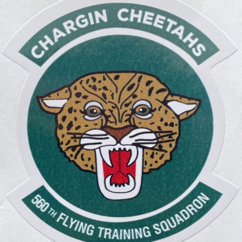 USAF 560th Flying Training Squadron Chargin Cheetahs Sticker