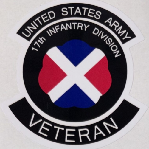 US Army 17th Infantry Division Veteran Sticker