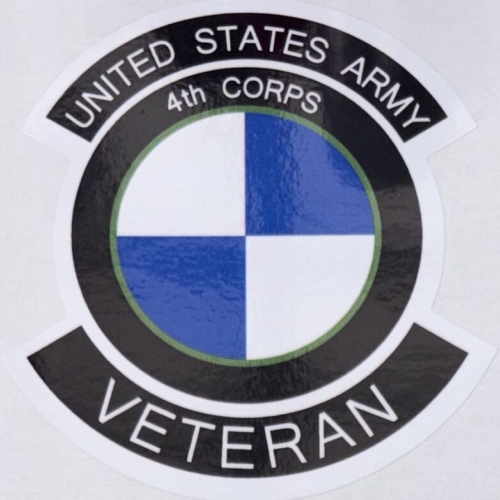 US Army 4th Corps Veteran Sticker