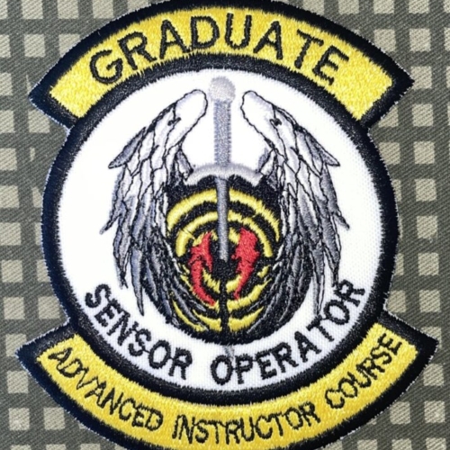 USAF 26th Weapons Sq AIC Graduate Sensor Operator Patch