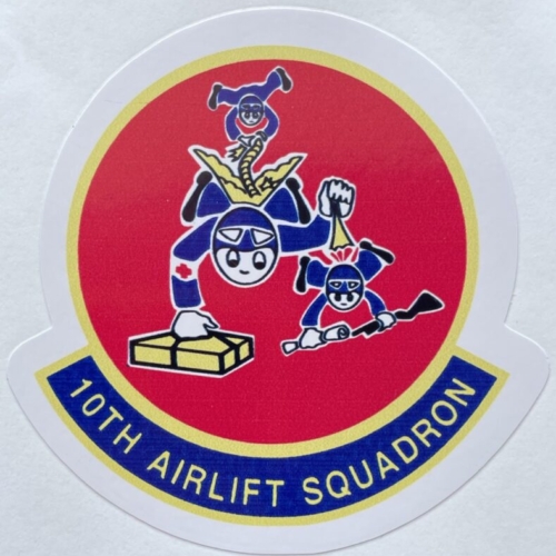 USAF 10th Airlift Squadron Sticker