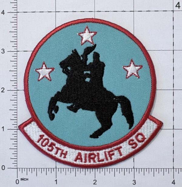 USAF 105th Airlift Squadron Patch - Decal Patch - Co