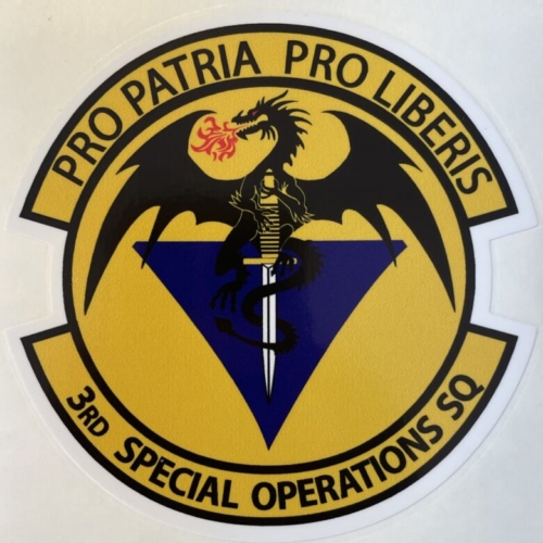 USAF 3rd Special OPS Squadron Pro Patria Pro Liberis Sticker